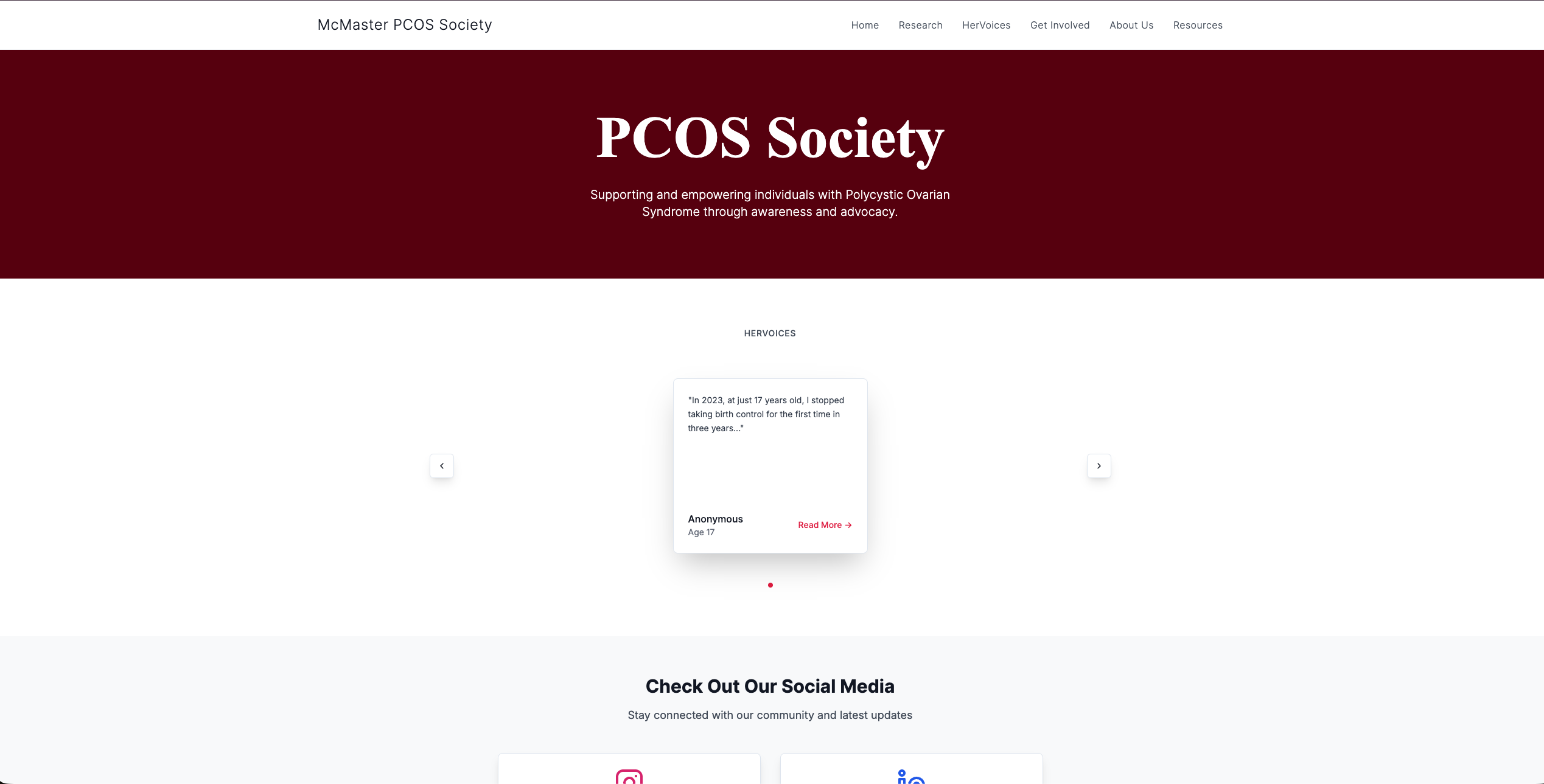 McMaster Club Website